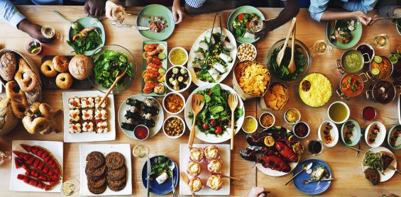 food on the table