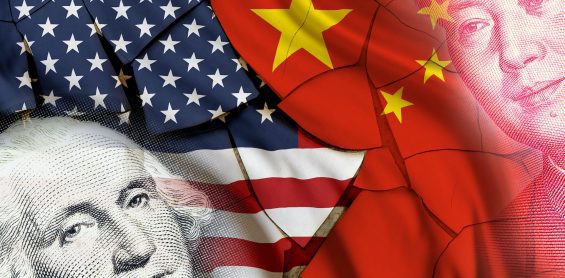 USA & China flag