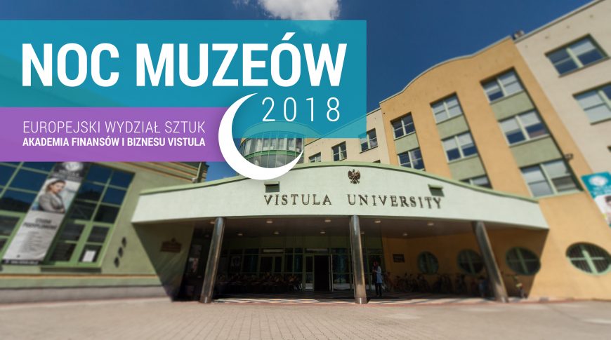 noc muzeów, plakat, vistula, uniwersytet, budynek