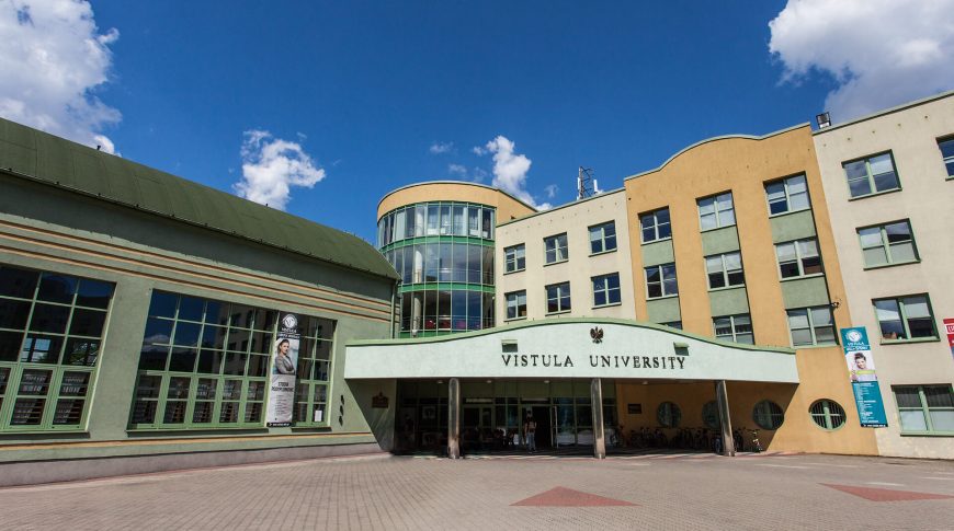 vistula, uniwersytet, budynek, na dworze