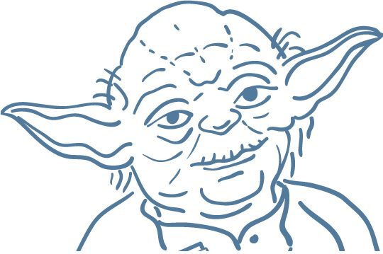 yoda, grafika, szkic