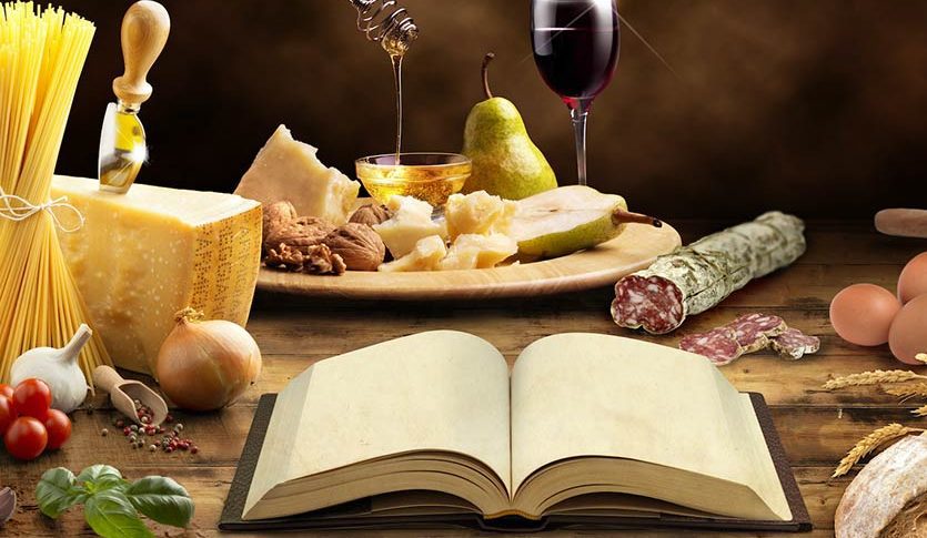 jedzenie, wino, książka, ser