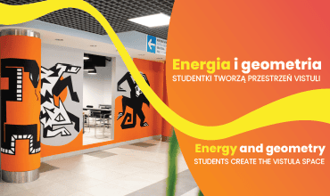 Nowy mural w holu głównym Vistuli – energia, geometria i studencka twórczość