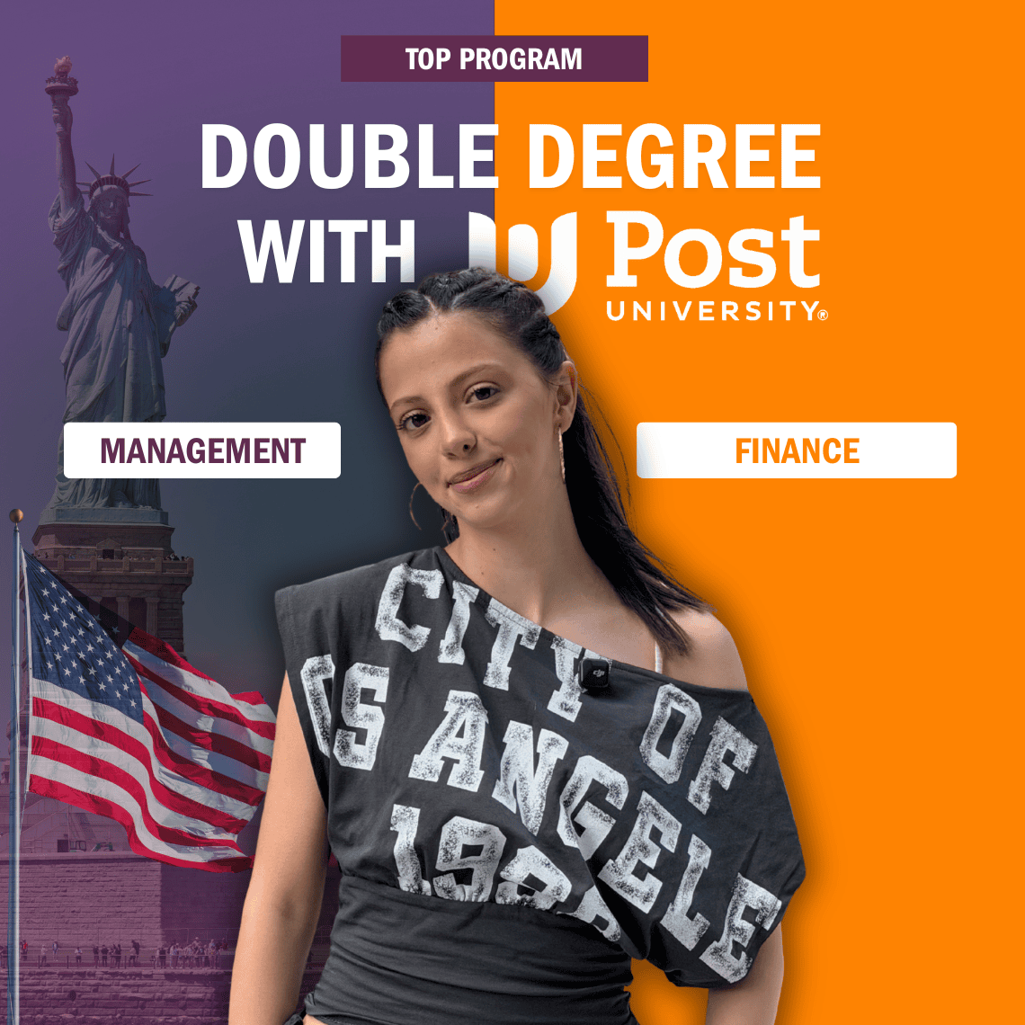 Image for Finance and Accounting with a Double Degree Post University (USA)