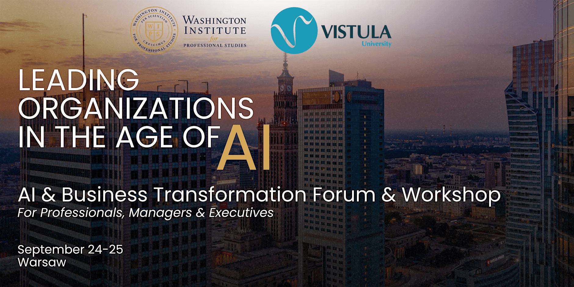 AI & Business Transformation Forum — Leading Organizations in the Age of AI